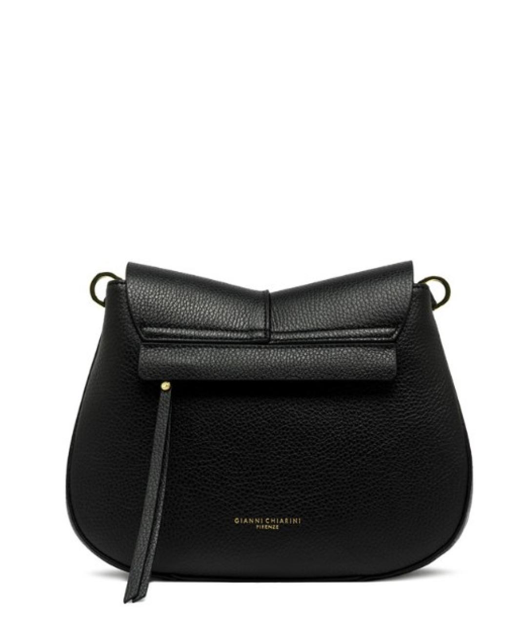 Gianni Chiarini Черная кожаная сумка через плечо, фото 3