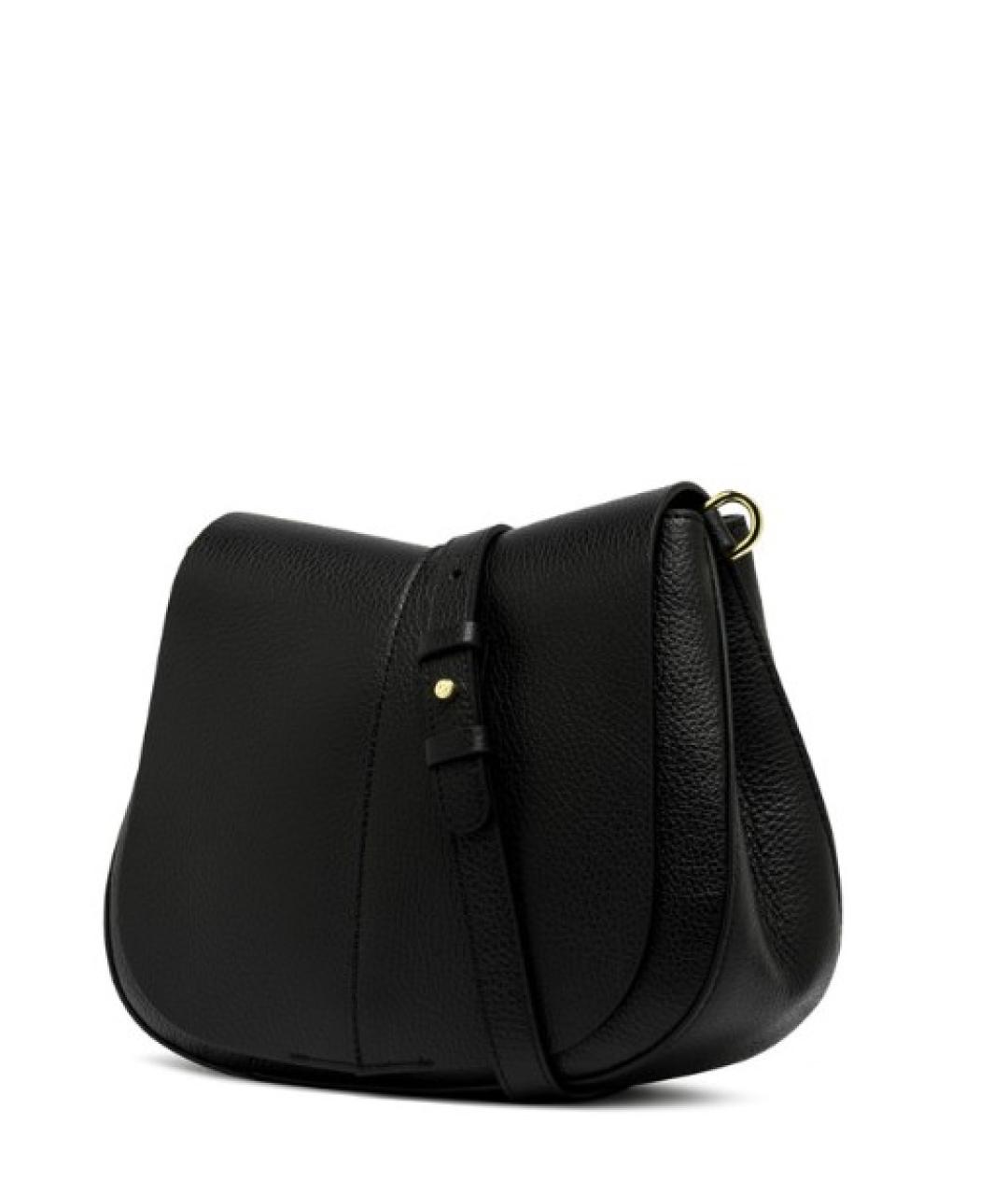 Gianni Chiarini Черная кожаная сумка через плечо, фото 4