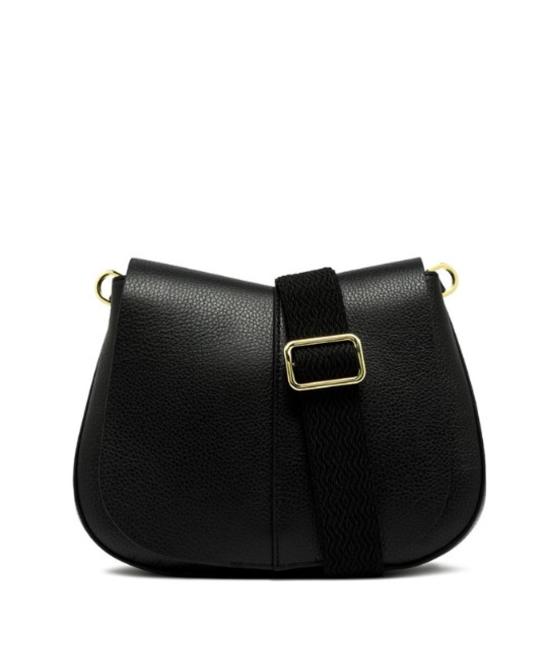 Gianni Chiarini Черная кожаная сумка через плечо, фото 1