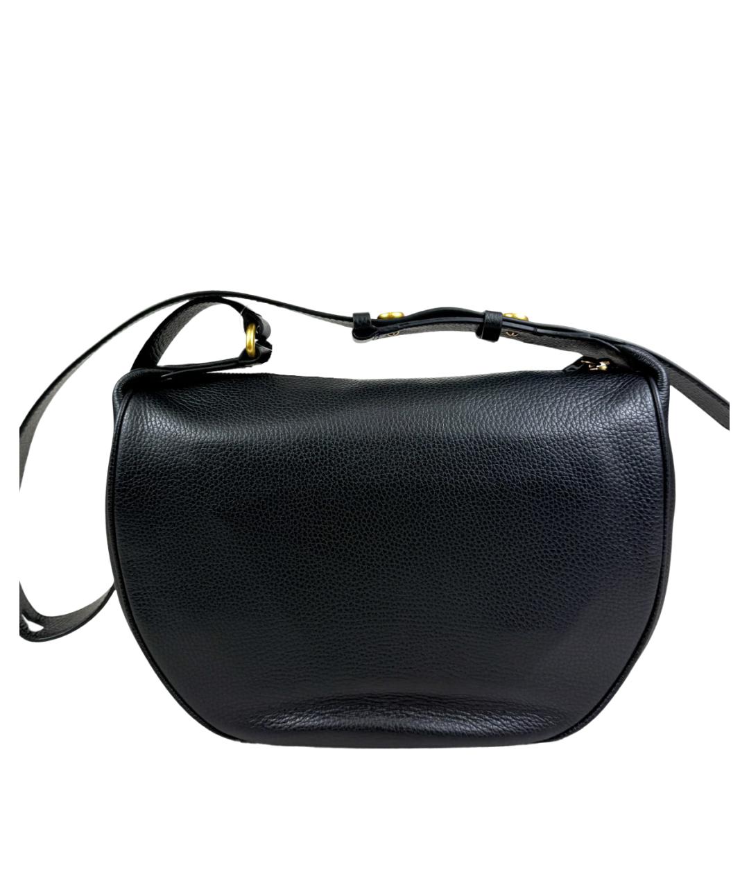 Gianni Chiarini Черная кожаная сумка через плечо, фото 3