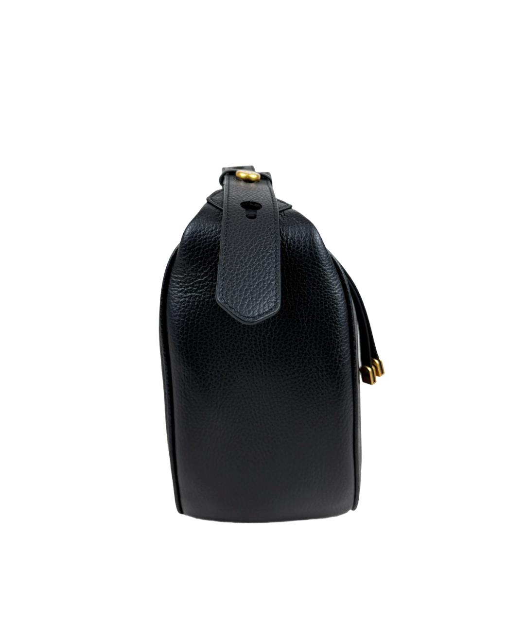 Gianni Chiarini Черная кожаная сумка через плечо, фото 2