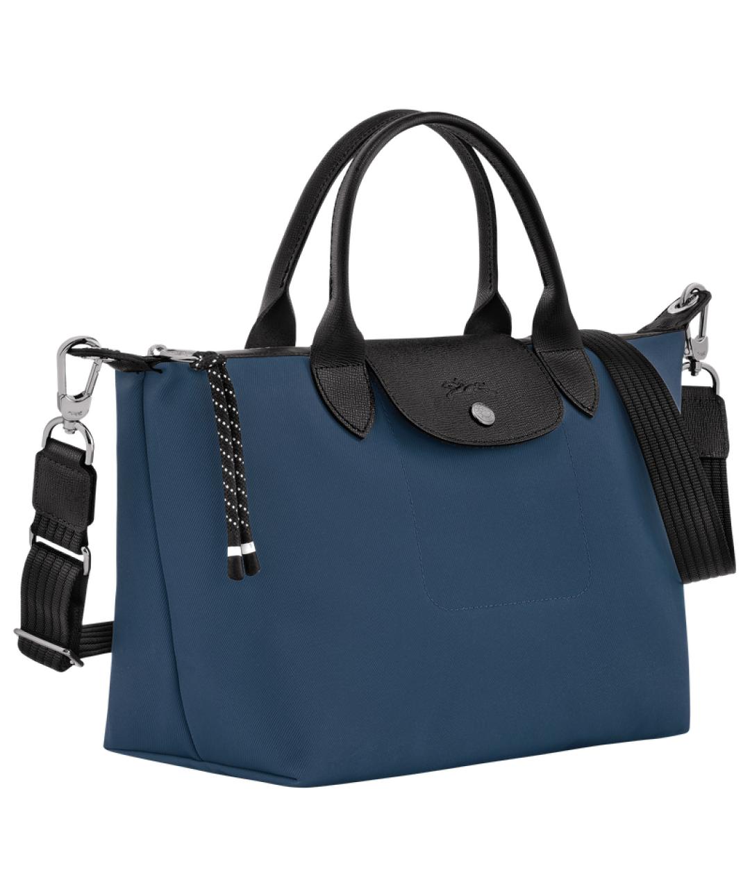 LONGCHAMP Синяя тканевая сумка тоут, фото 2