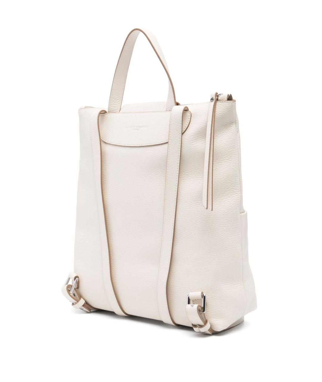 Gianni Chiarini Белый кожаный рюкзак, фото 2