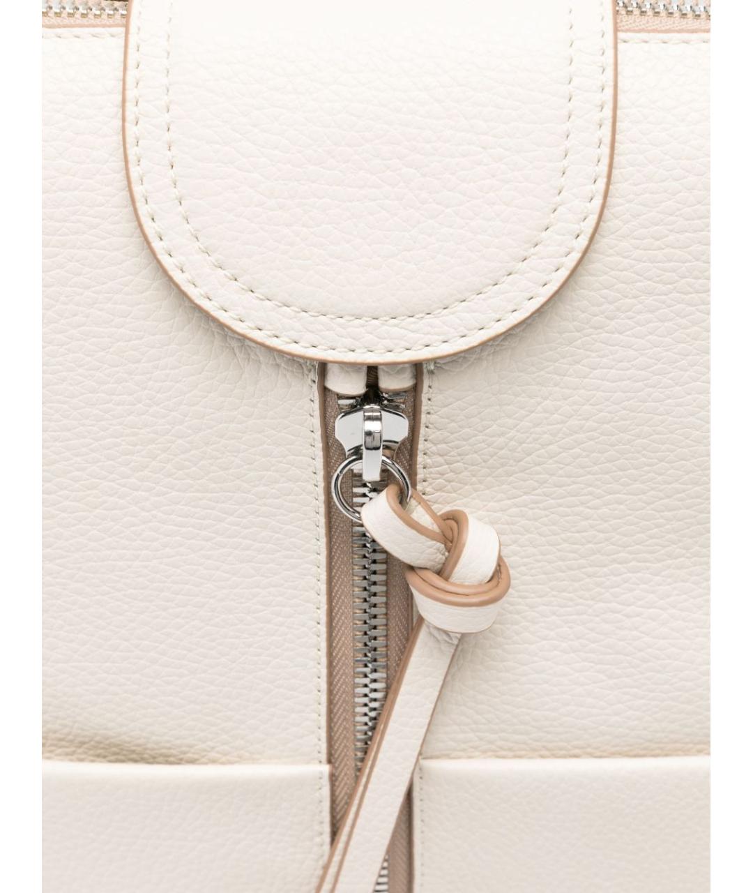 Gianni Chiarini Белый кожаный рюкзак, фото 4