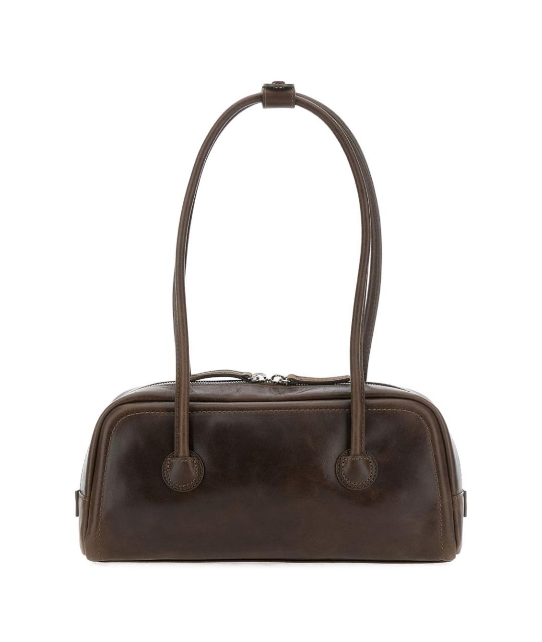 MARGESHERWOOD Коричневая кожаная сумка через плечо, фото 3