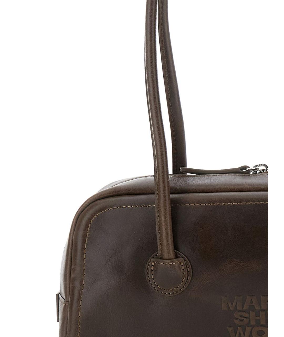 MARGESHERWOOD Коричневая кожаная сумка через плечо, фото 4