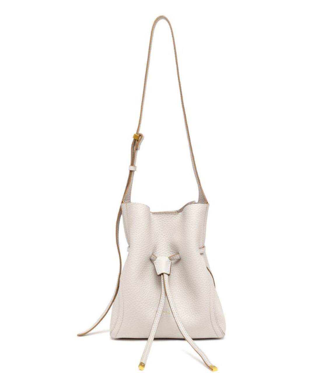 Gianni Chiarini Белая кожаная сумка через плечо, фото 1