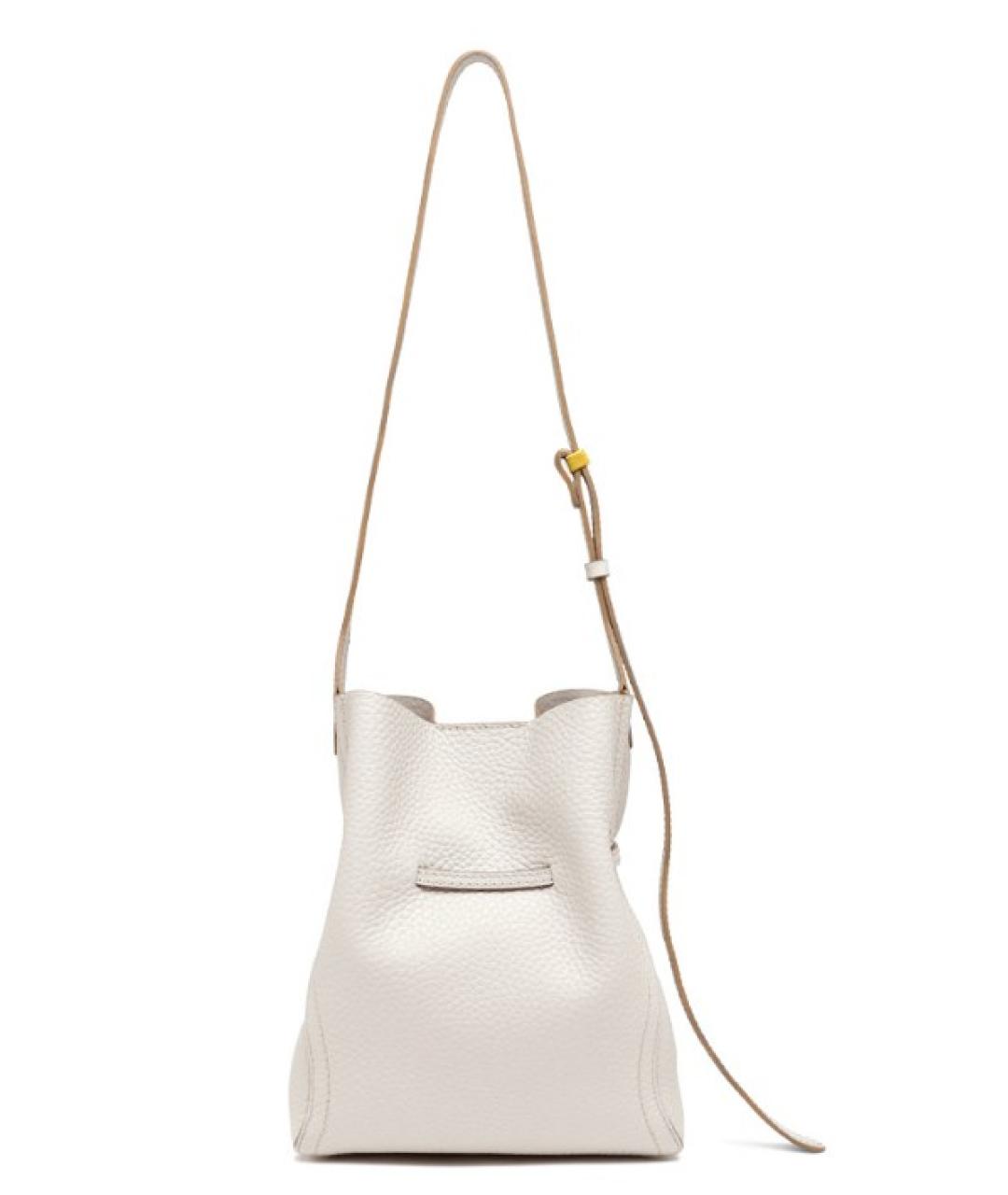 Gianni Chiarini Белая кожаная сумка через плечо, фото 2