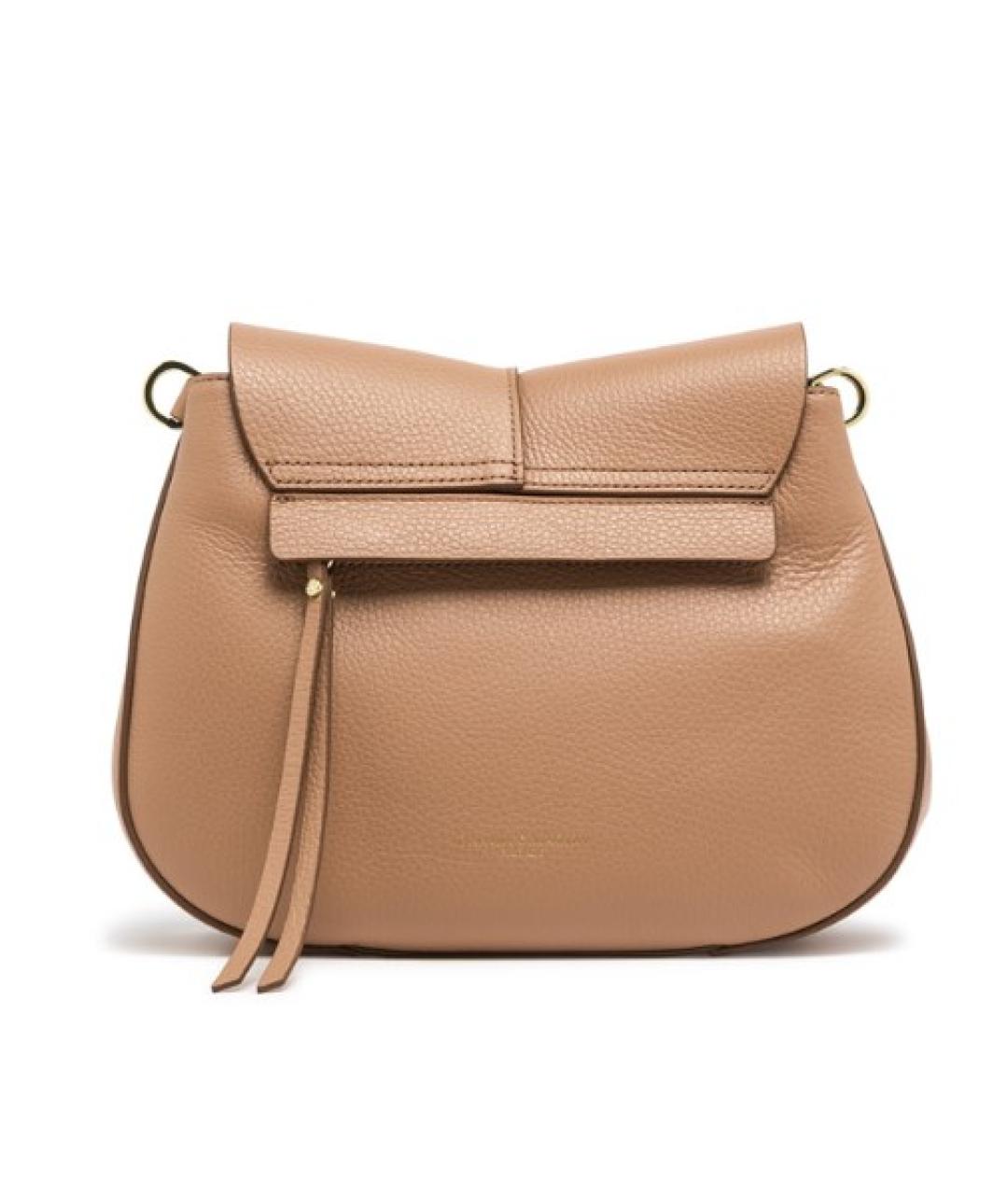 Gianni Chiarini Бежевая кожаная сумка через плечо, фото 4