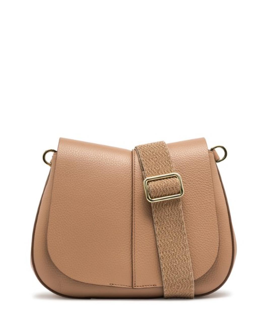 Gianni Chiarini Бежевая кожаная сумка через плечо, фото 1