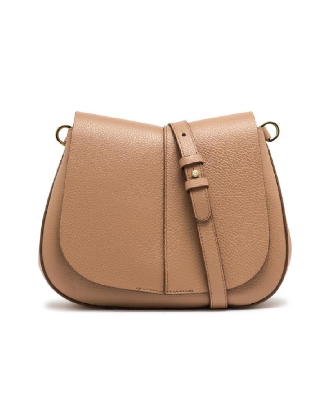 Gianni Chiarini Бежевая кожаная сумка через плечо, фото 2