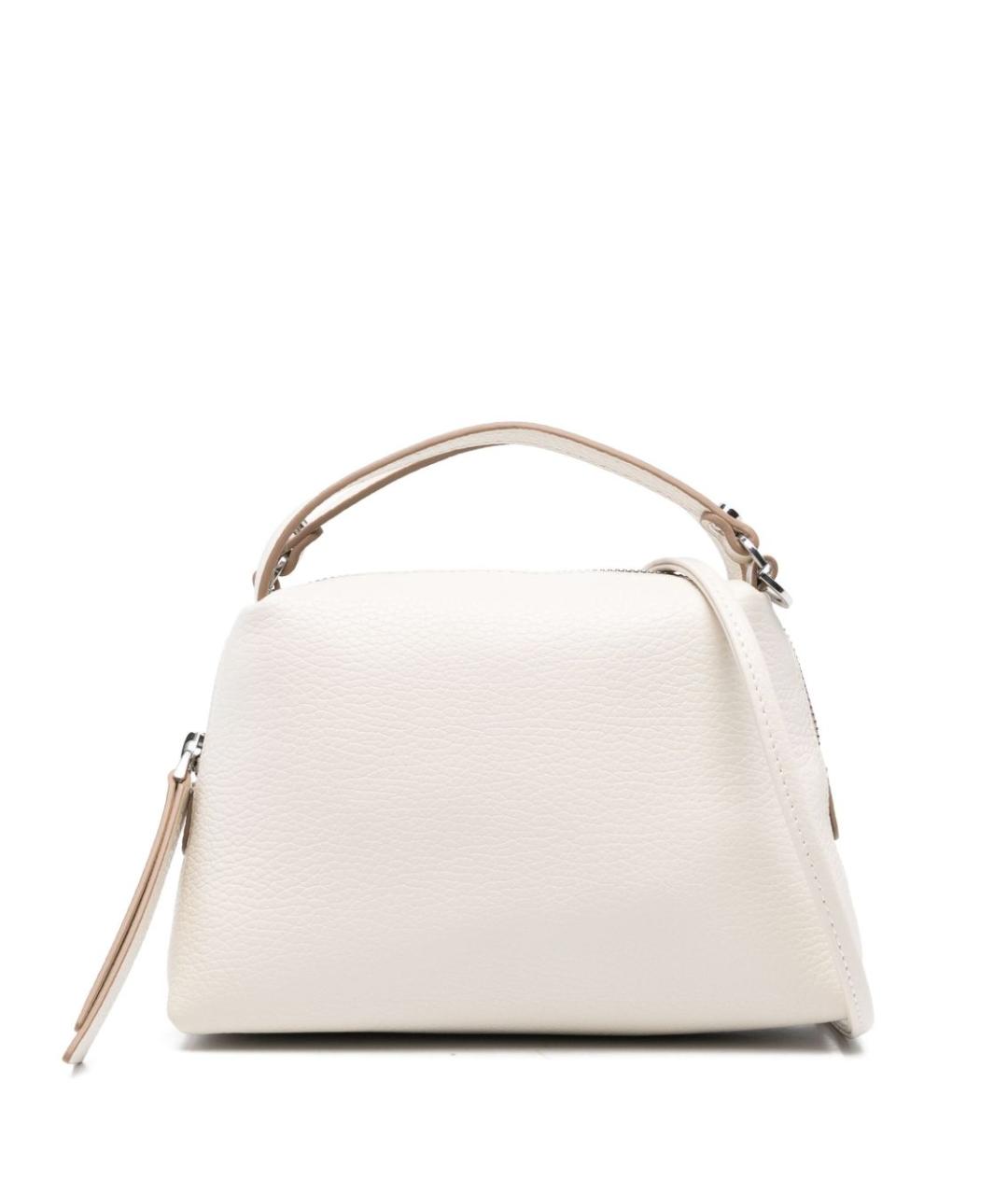 Gianni Chiarini Белая кожаная сумка с короткими ручками, фото 1