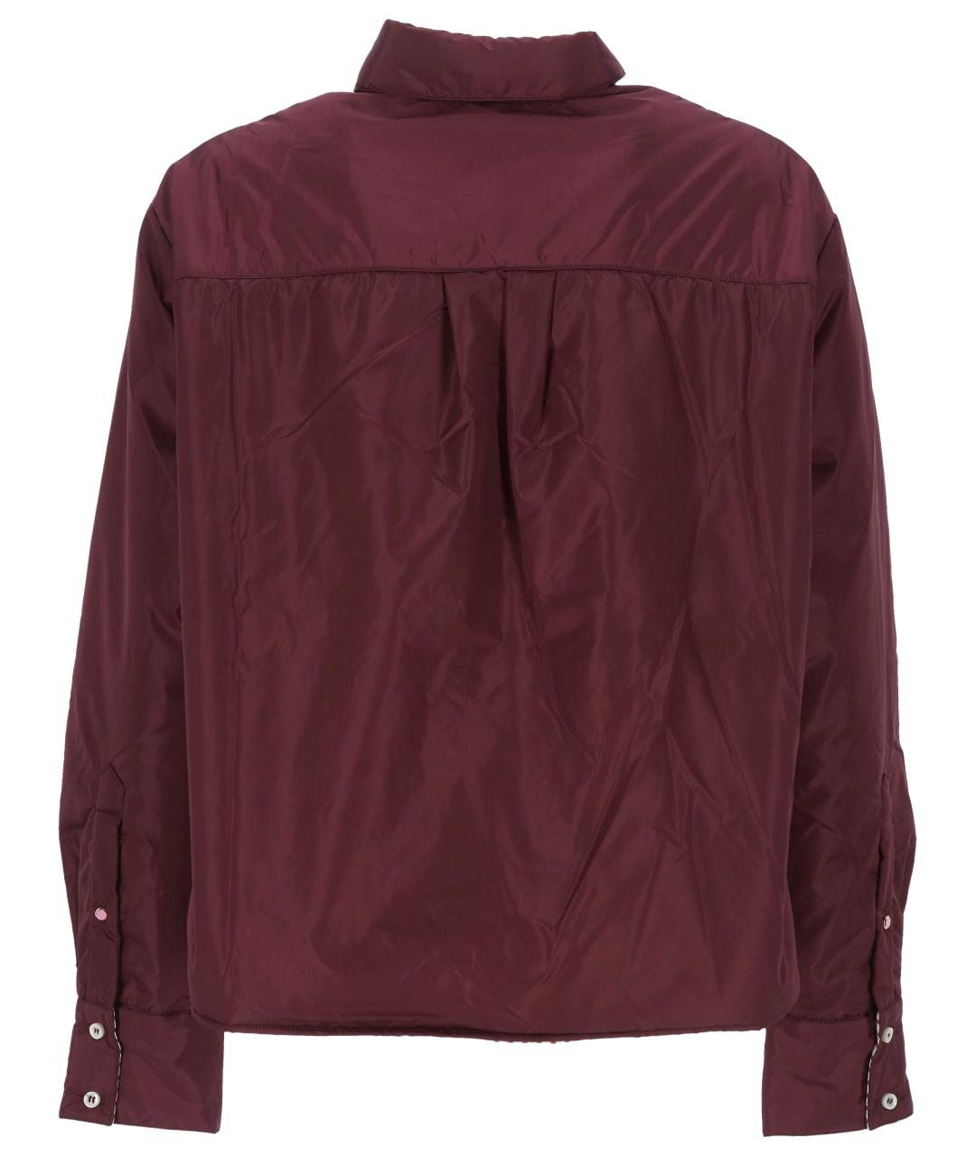 CUANTICO Бордовая полиамидовая куртка, фото 3