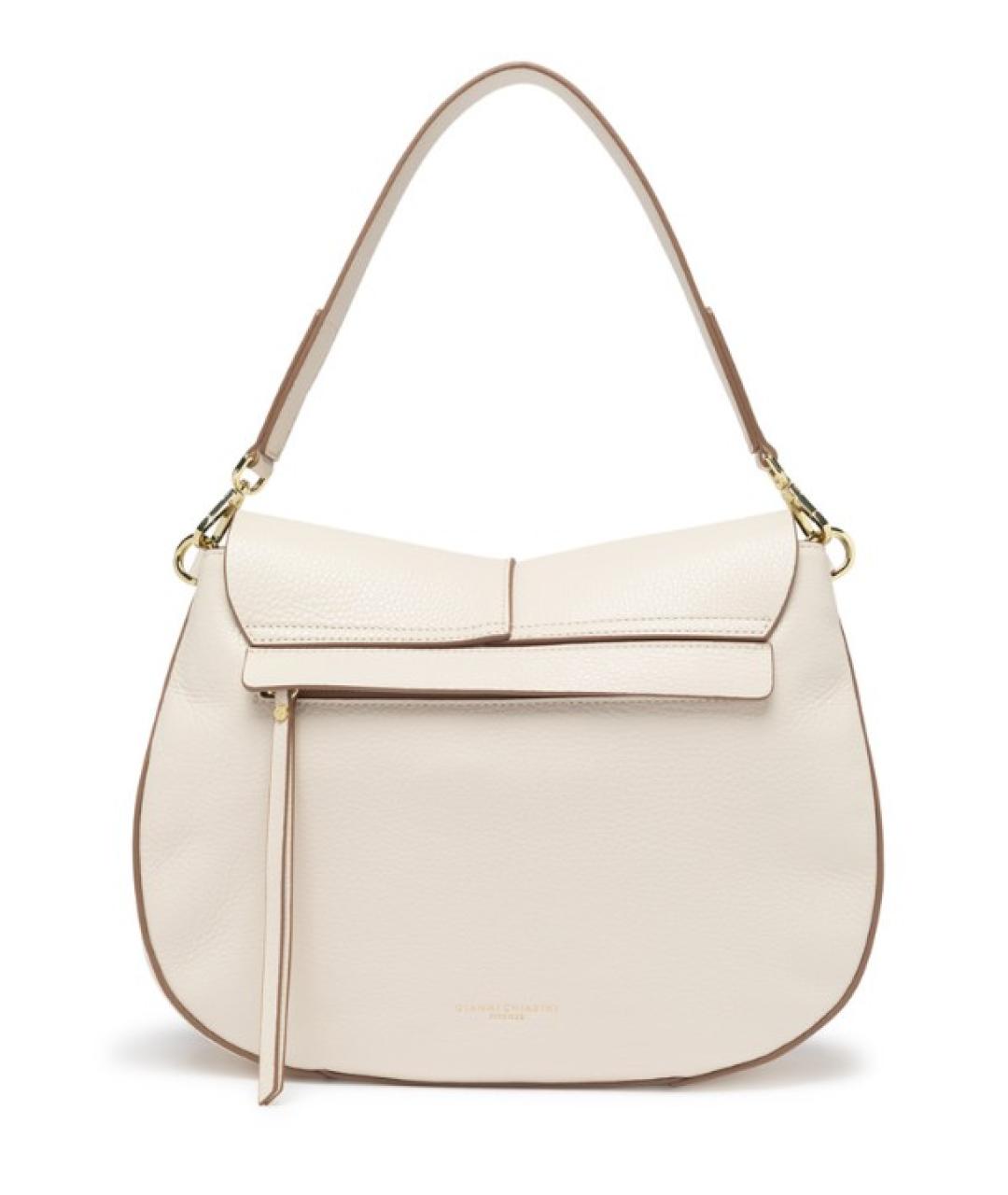Gianni Chiarini Белая кожаная сумка через плечо, фото 3
