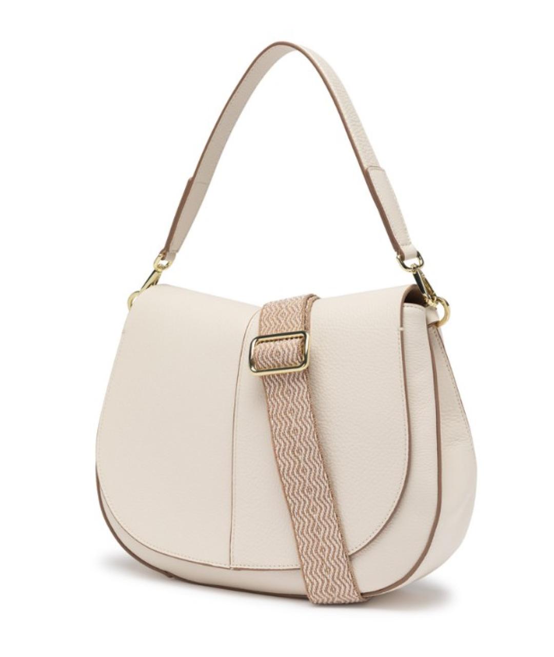 Gianni Chiarini Белая кожаная сумка через плечо, фото 2