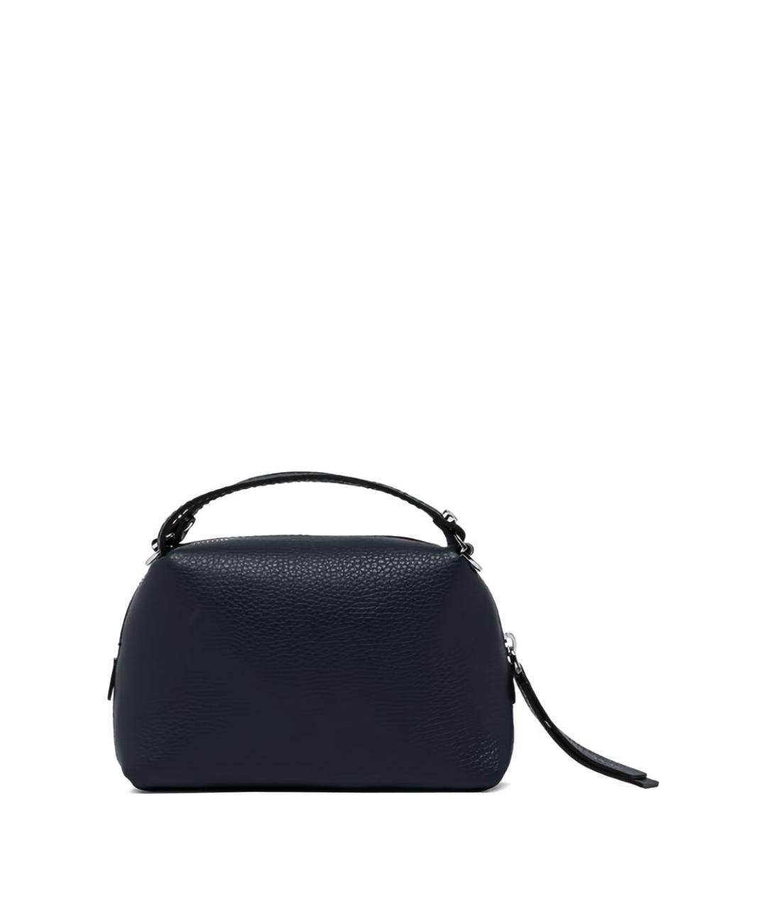 Gianni Chiarini Темно-синяя кожаная сумка с короткими ручками, фото 3