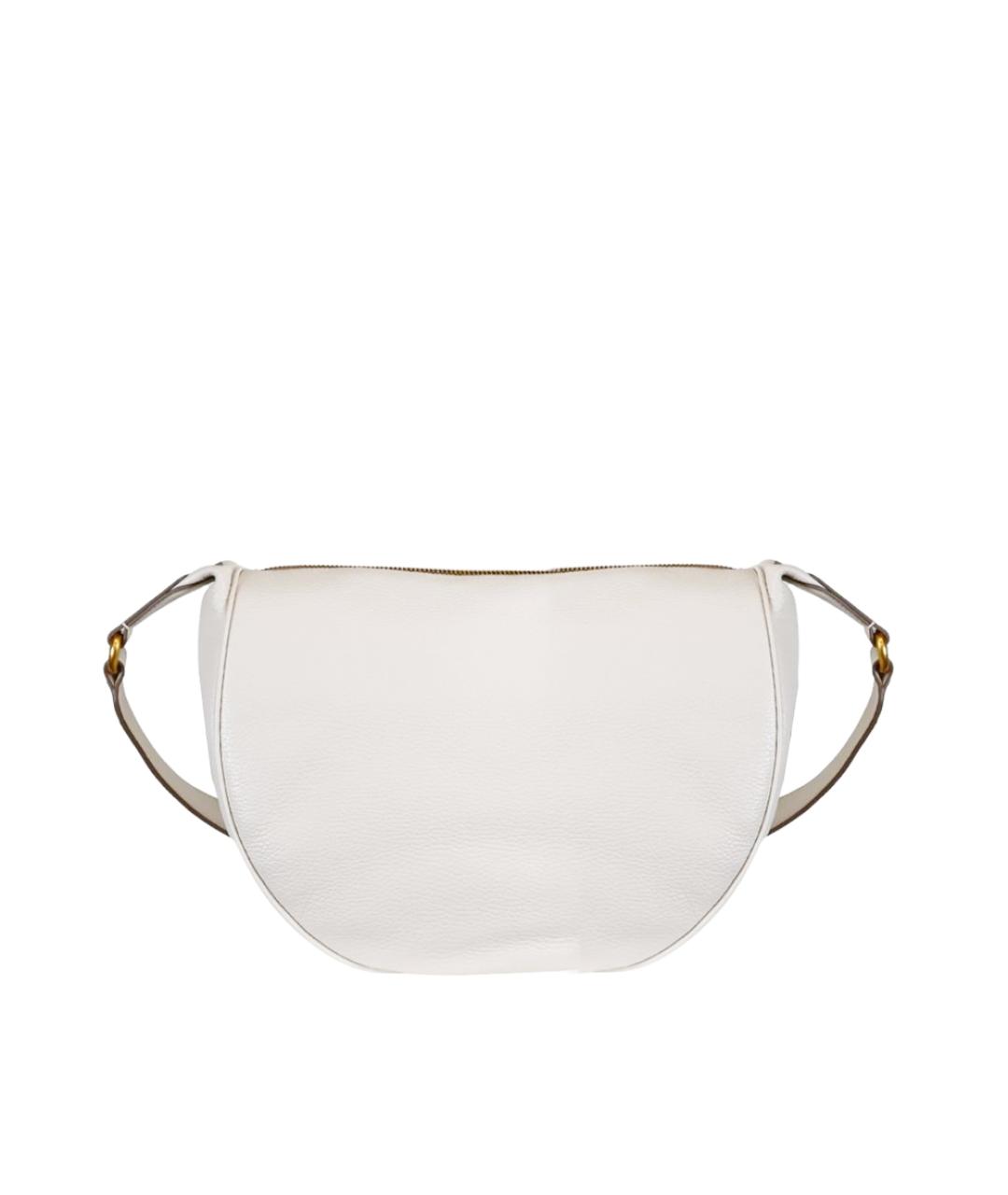 Gianni Chiarini Белая кожаная сумка через плечо, фото 3