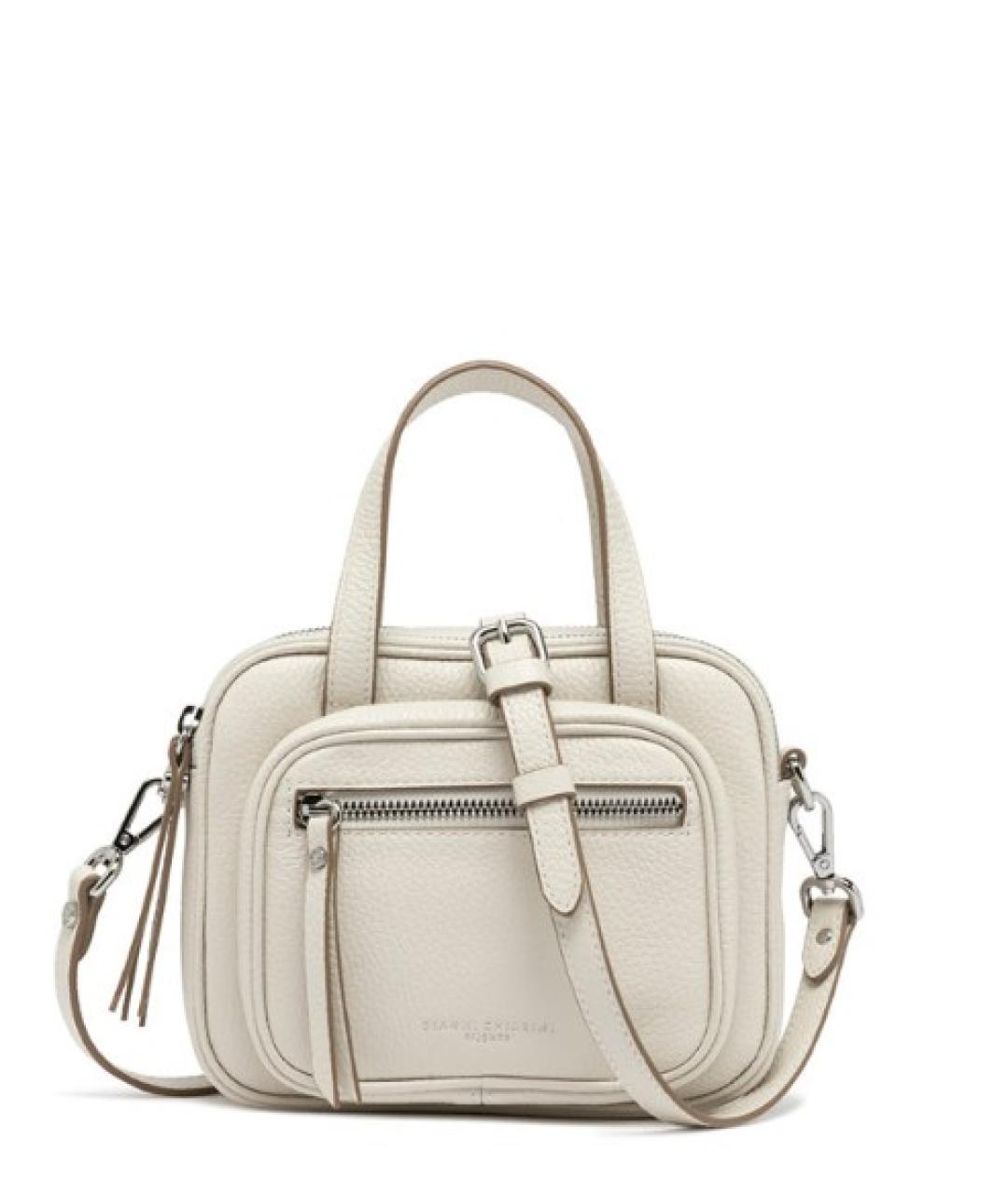 Gianni Chiarini Белая кожаная сумка через плечо, фото 1