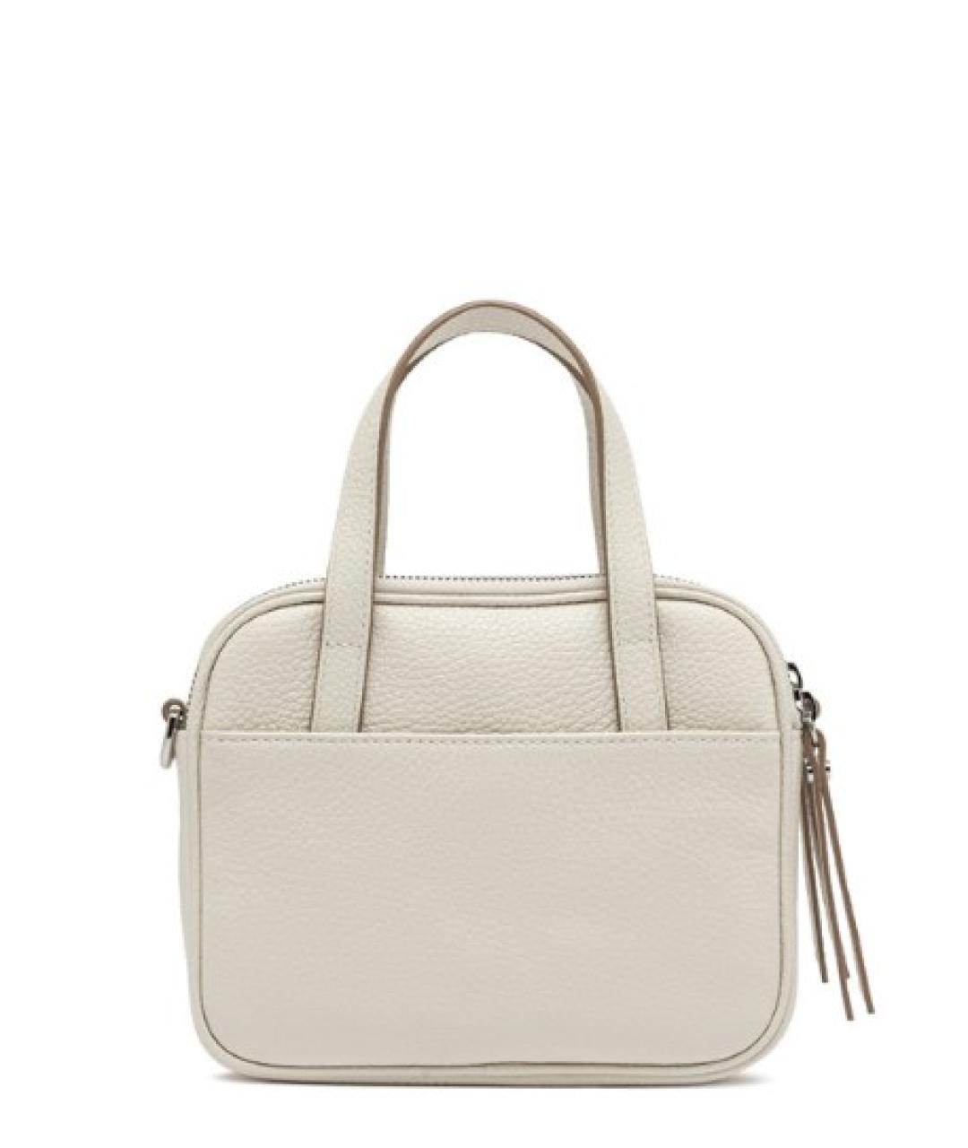 Gianni Chiarini Белая кожаная сумка через плечо, фото 3