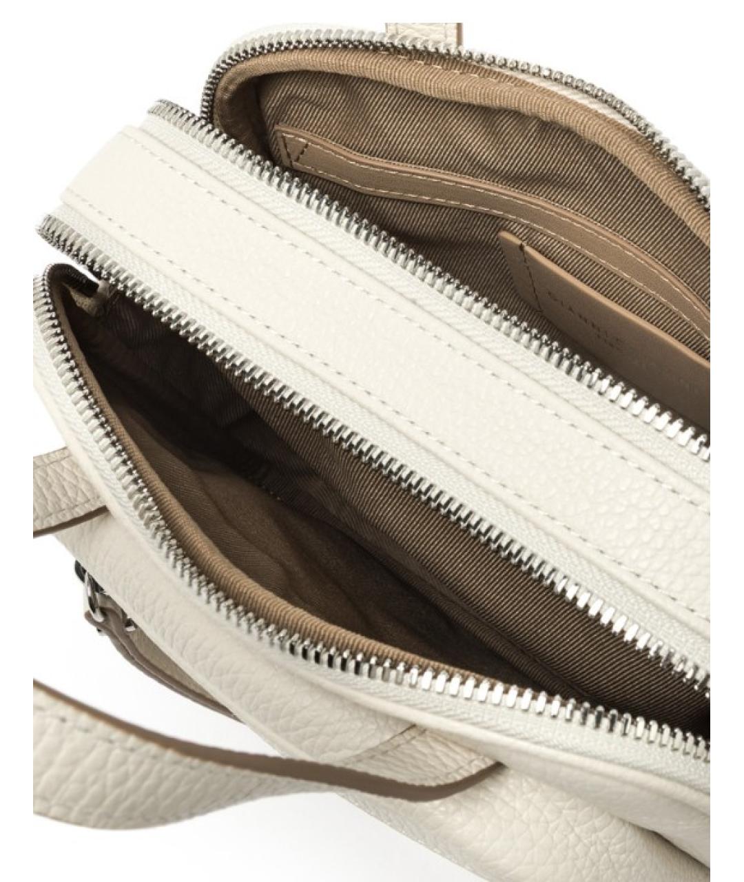 Gianni Chiarini Белая кожаная сумка через плечо, фото 4