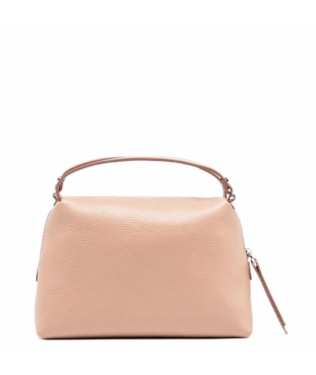 Gianni Chiarini Розовая кожаная сумка с короткими ручками, фото 3