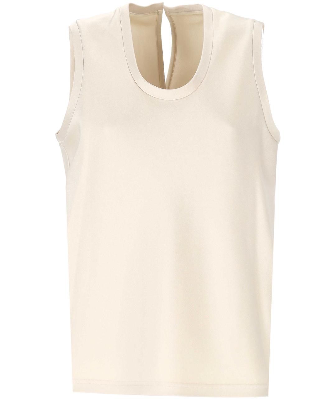 Carven Бежевая вискозная майка, фото 1