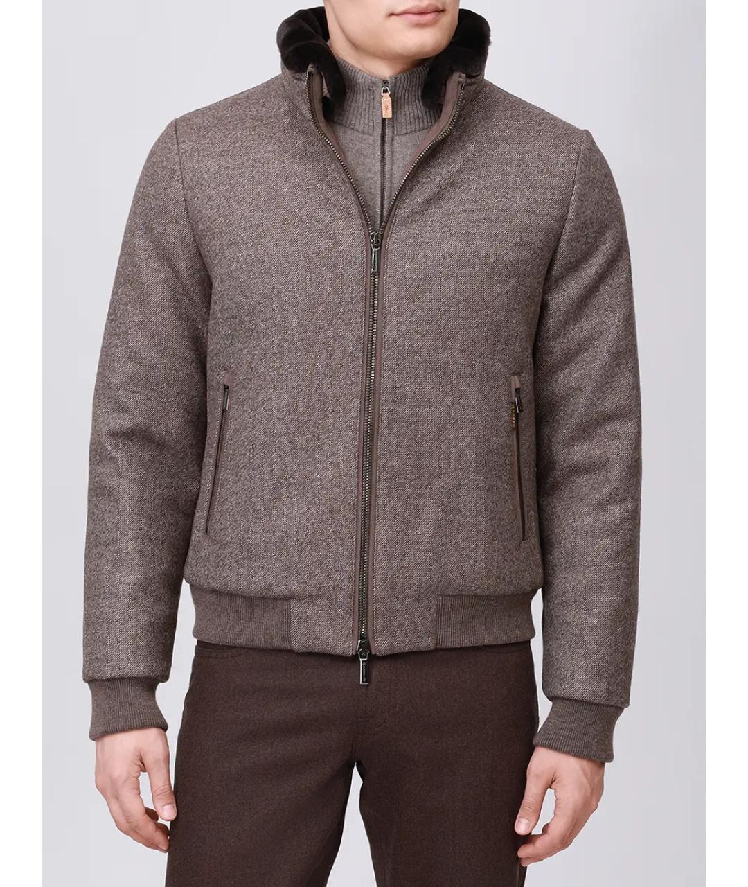 MOORER Серая куртка, фото 4