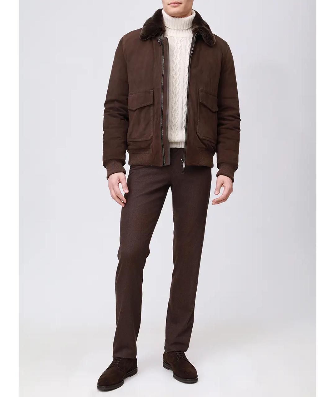 MOORER Коричневая куртка, фото 2