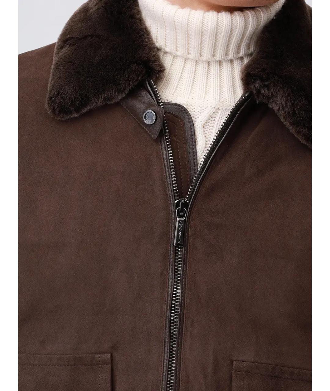 MOORER Коричневая куртка, фото 5