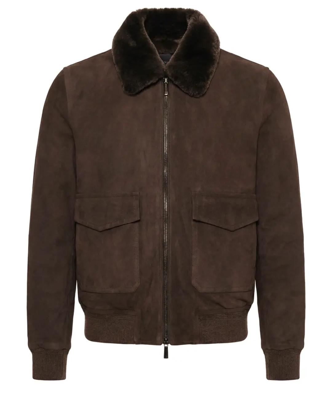 MOORER Коричневая куртка, фото 1