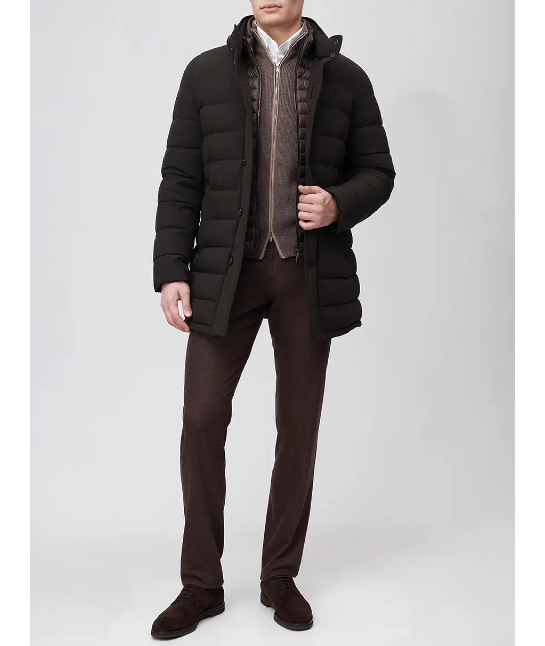 MOORER Коричневый пуховик, фото 2