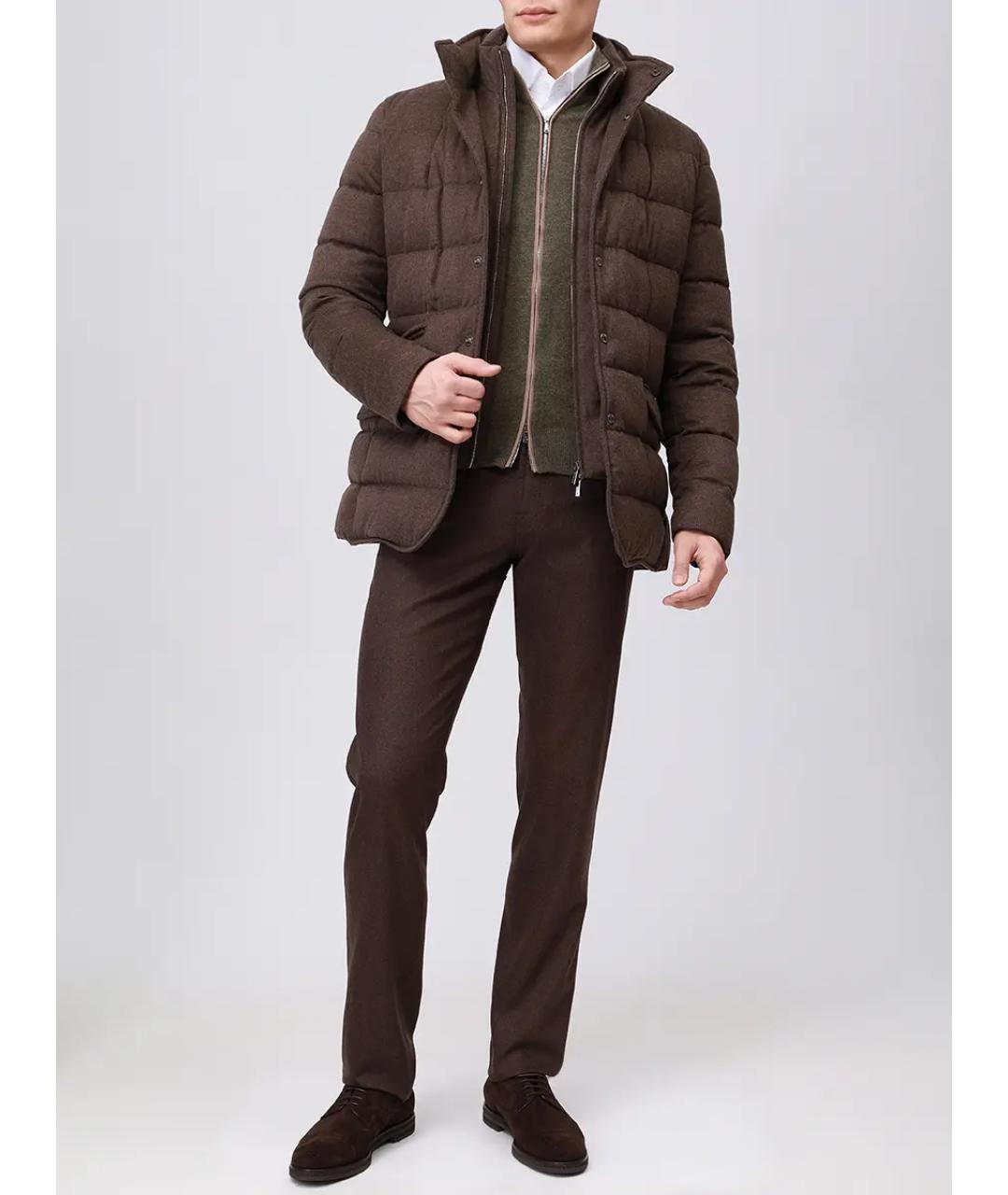 MOORER Коричневый пуховик, фото 2