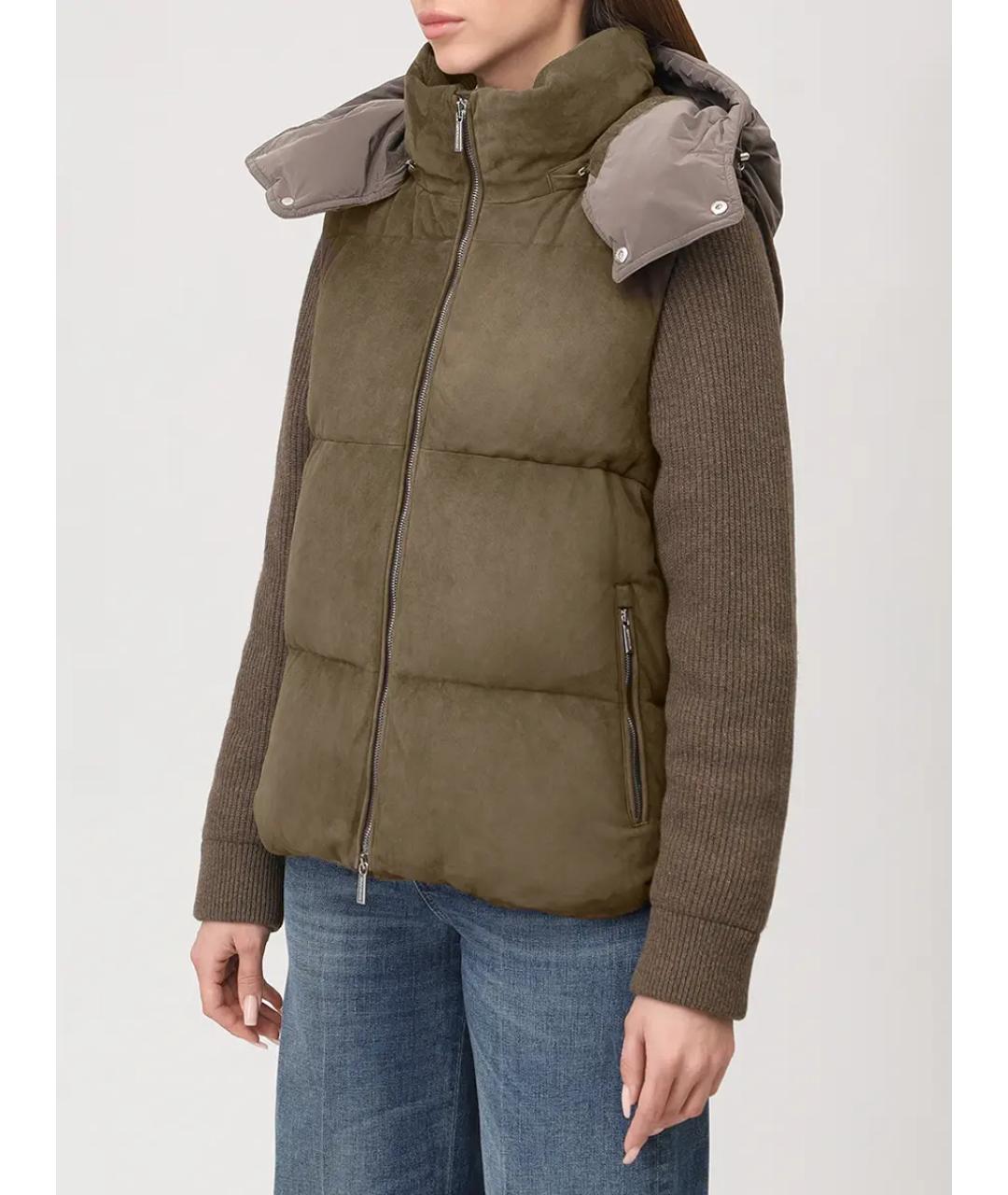 MOORER Коричневый пуховик, фото 4