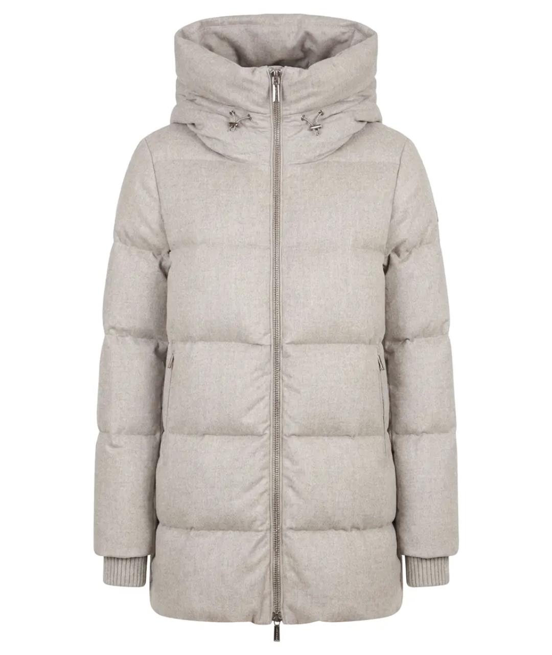 MOORER Серый пуховик, фото 1