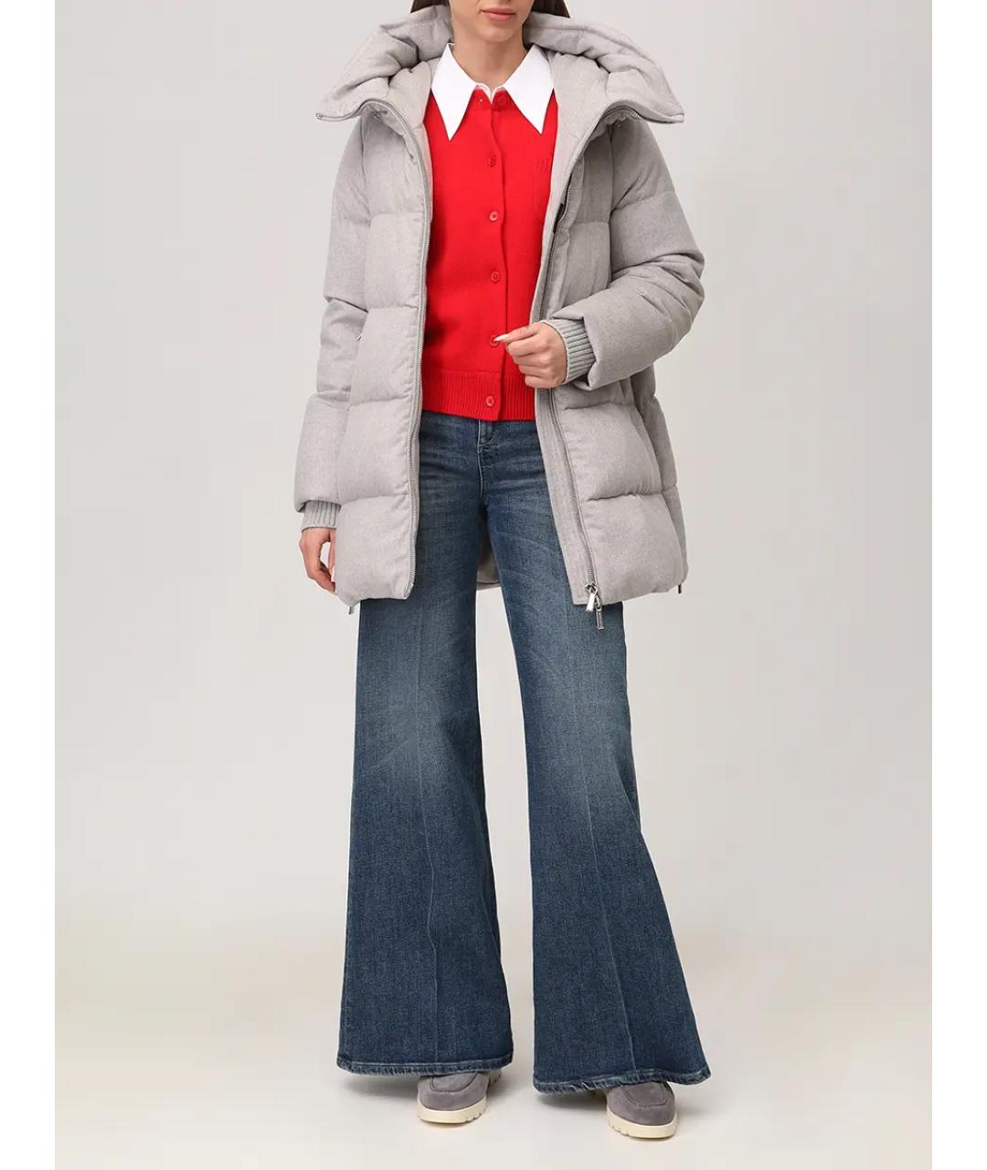 MOORER Серый пуховик, фото 2