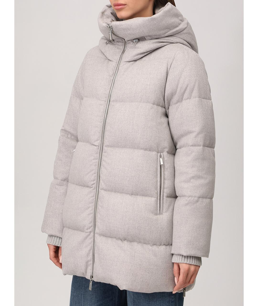 MOORER Серый пуховик, фото 4