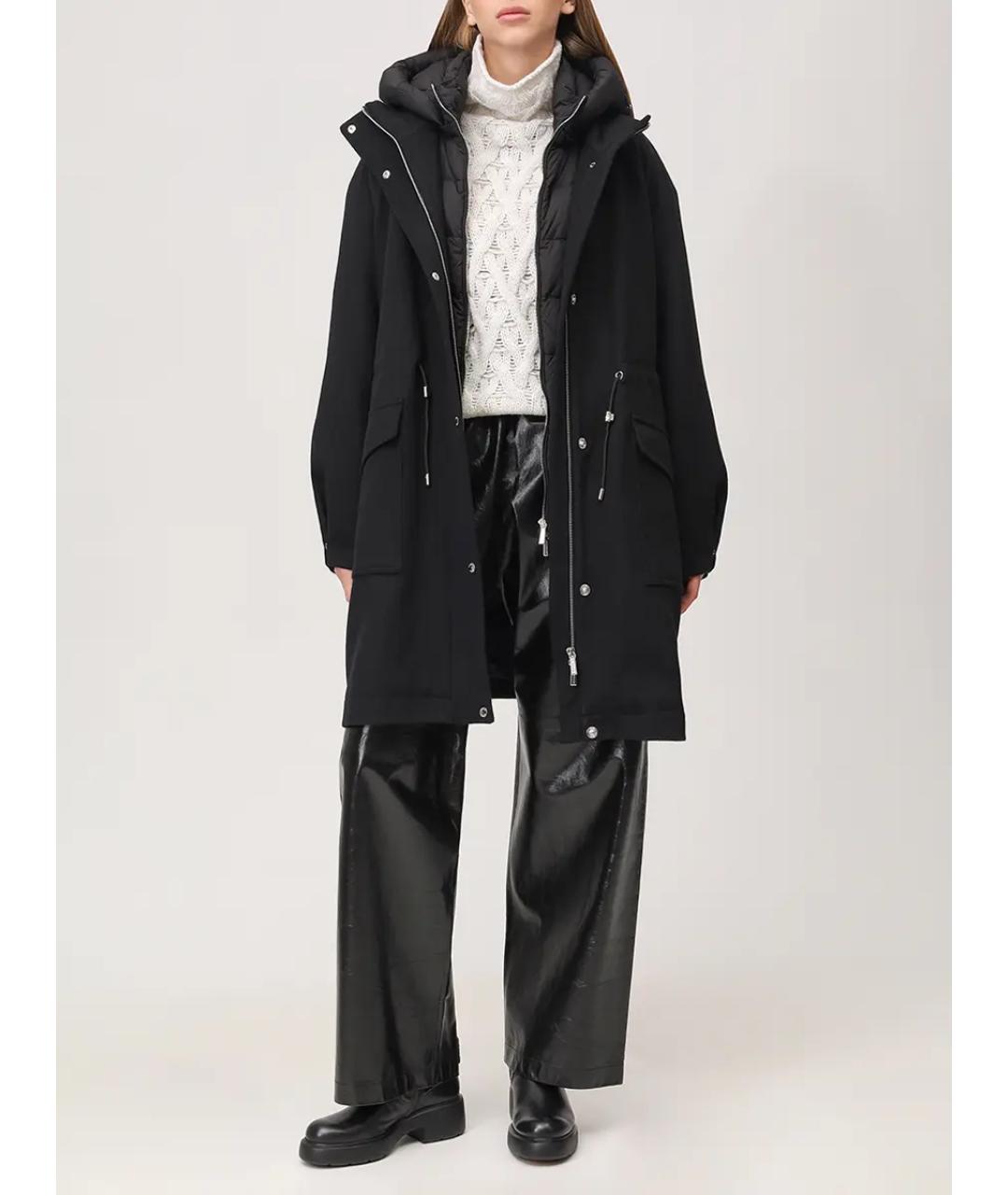 MOORER Черная парка, фото 2