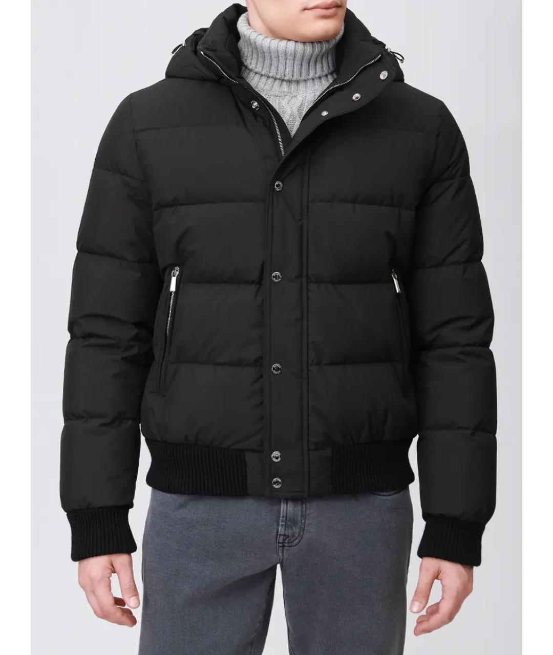 MOORER Черный пуховик, фото 4