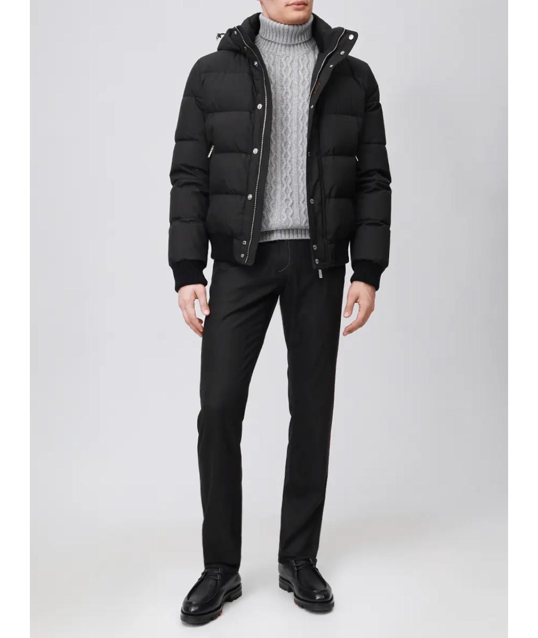 MOORER Черный пуховик, фото 2