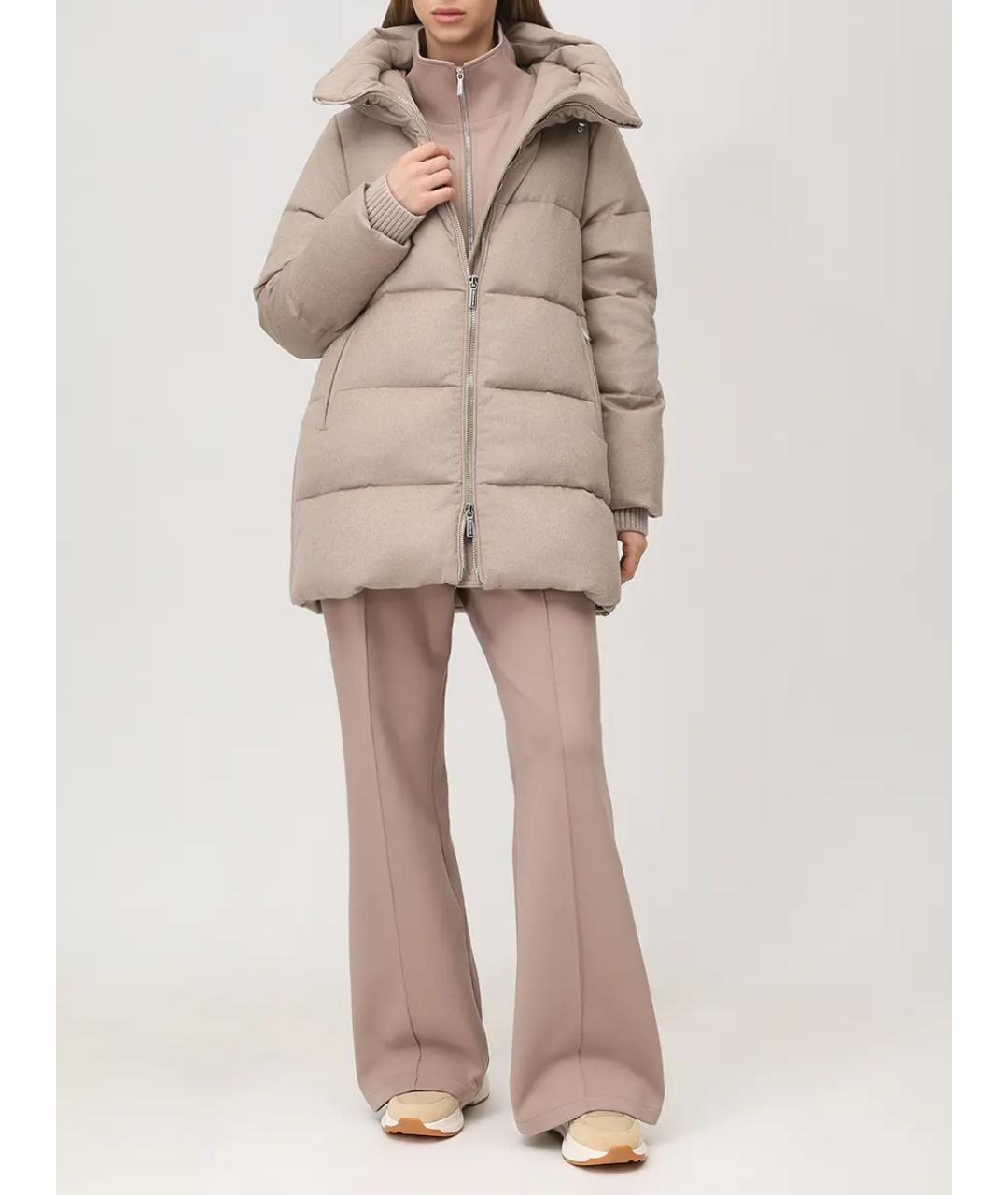 MOORER Бежевый пуховик, фото 2