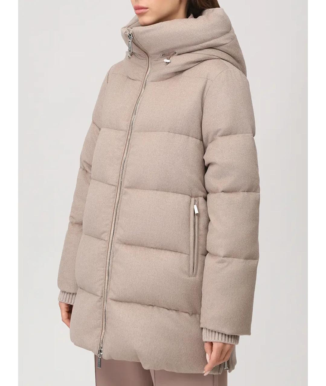 MOORER Бежевый пуховик, фото 4