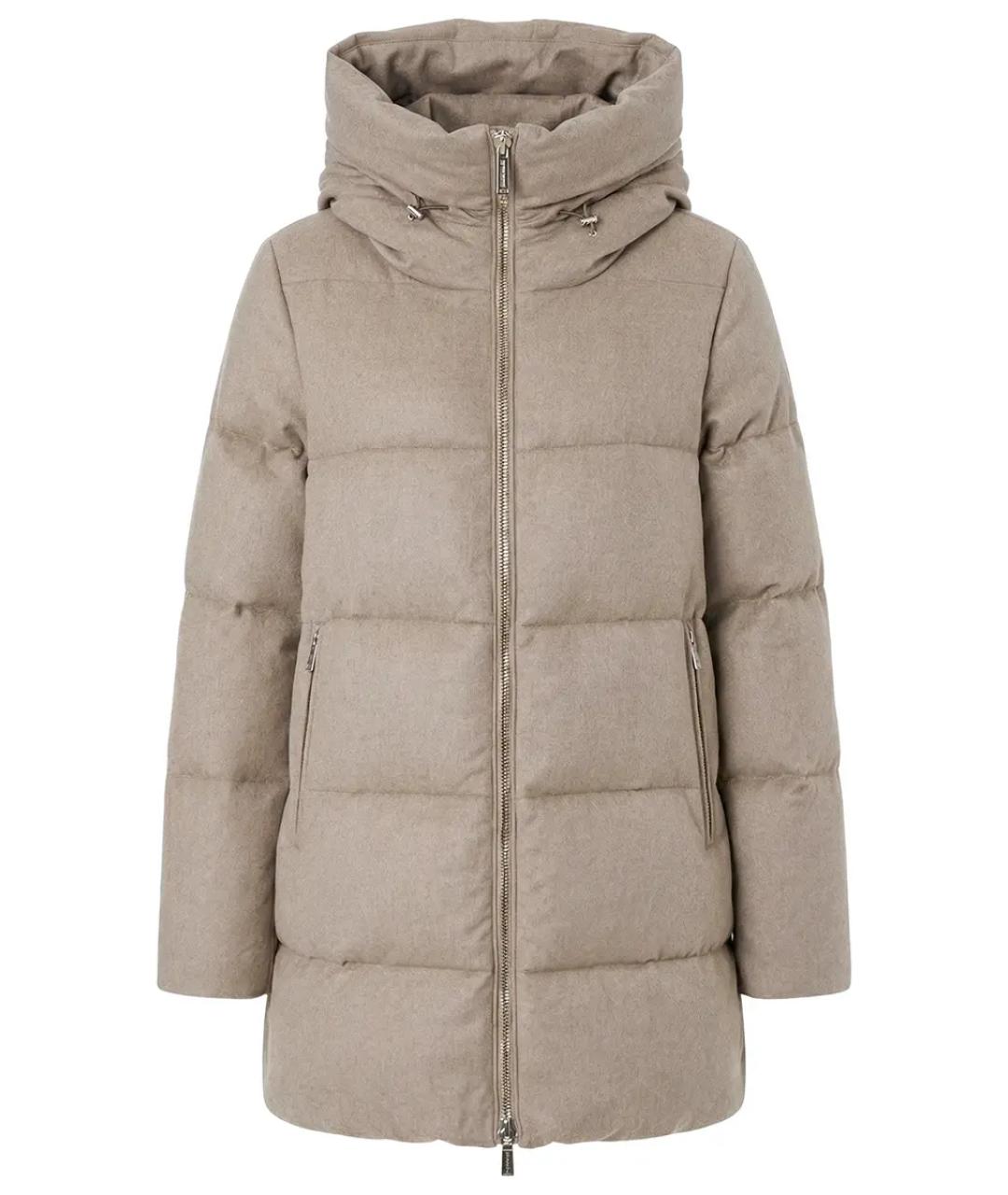 MOORER Бежевый пуховик, фото 1