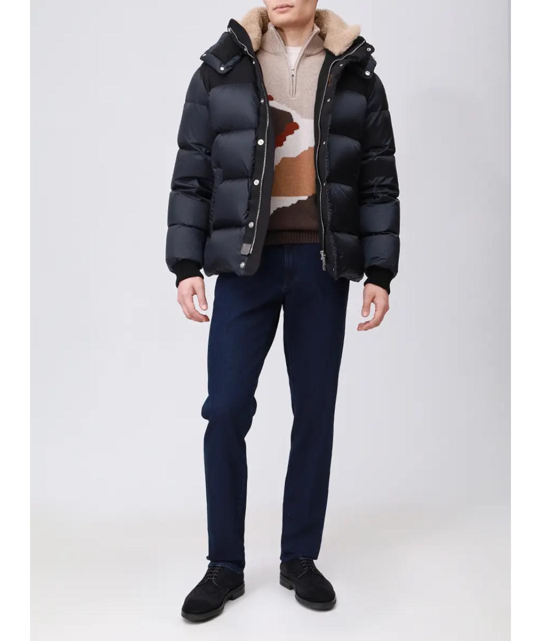 MOORER Синий пуховик, фото 2