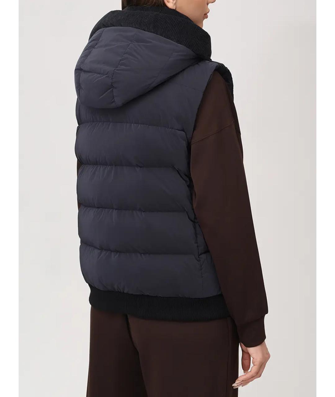 MOORER Синий жилет, фото 3