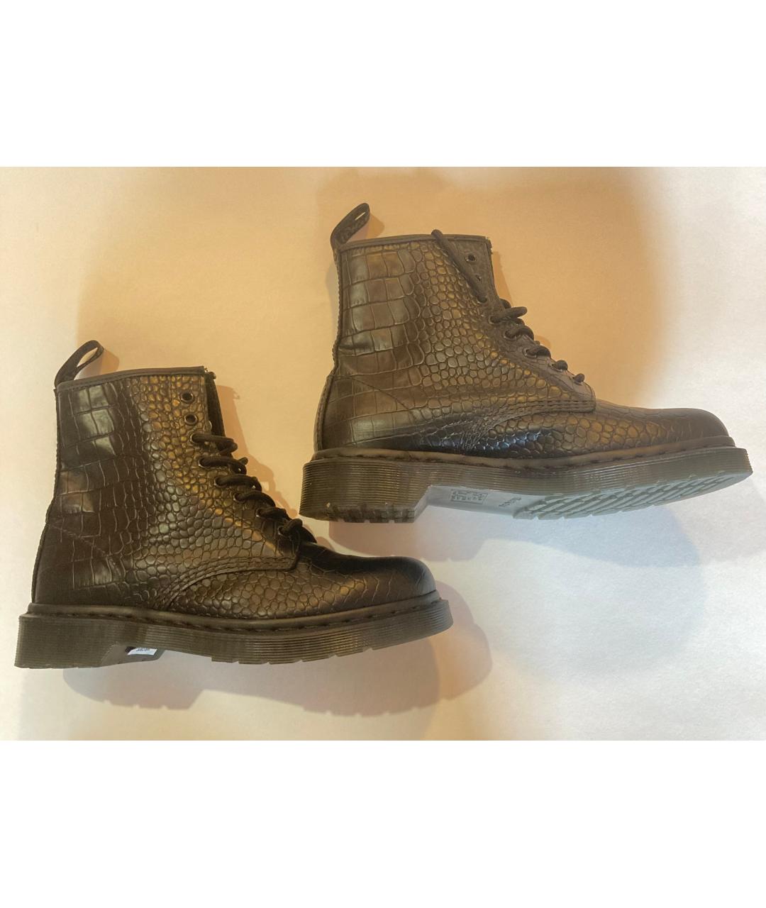 DR. MARTENS Черные кожаные ботинки, фото 9