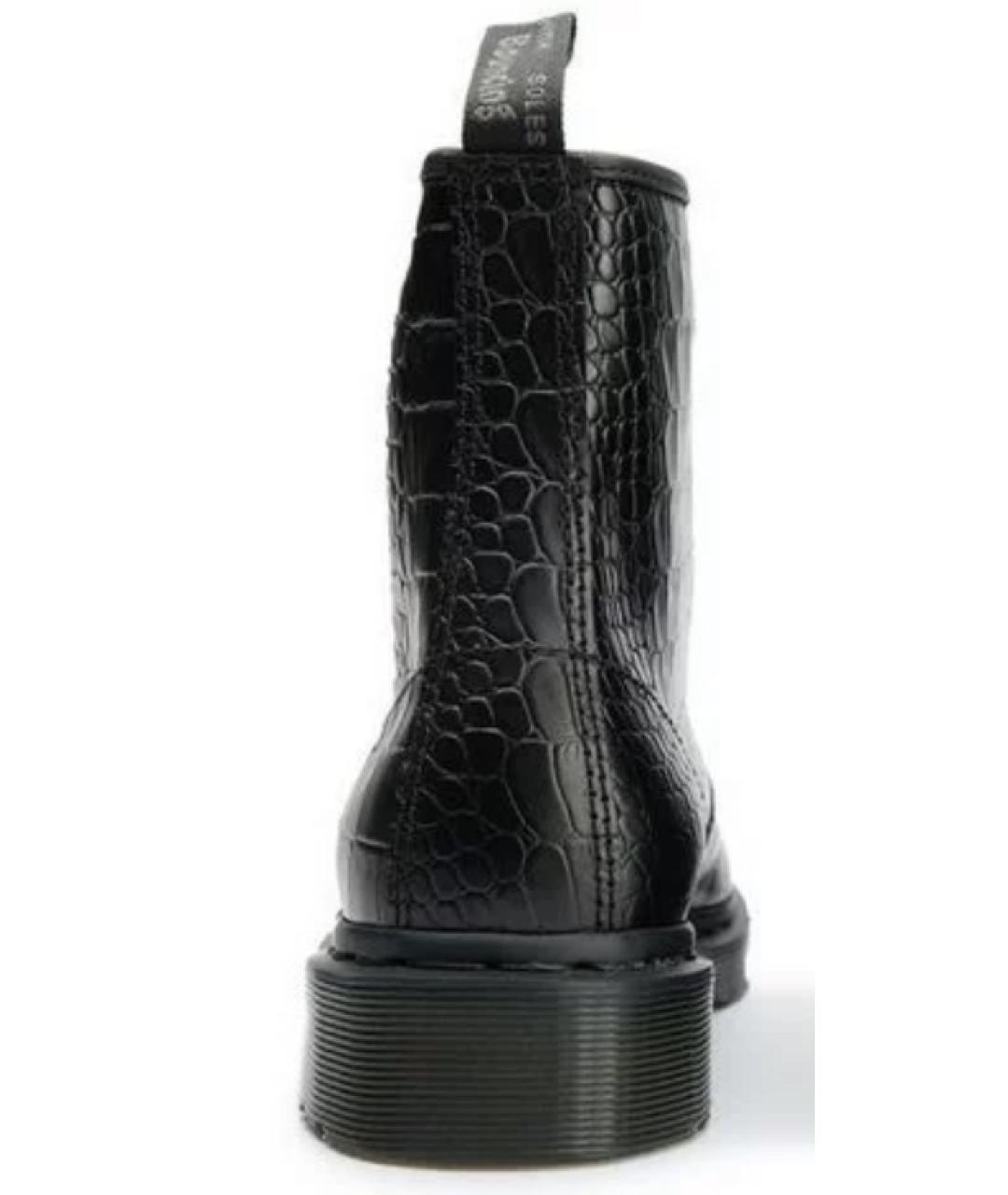 DR. MARTENS Черные кожаные ботинки, фото 4