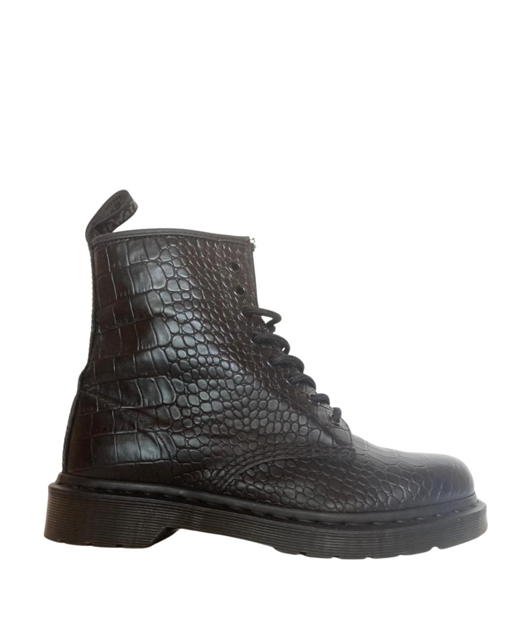 DR. MARTENS Черные кожаные ботинки, фото 1