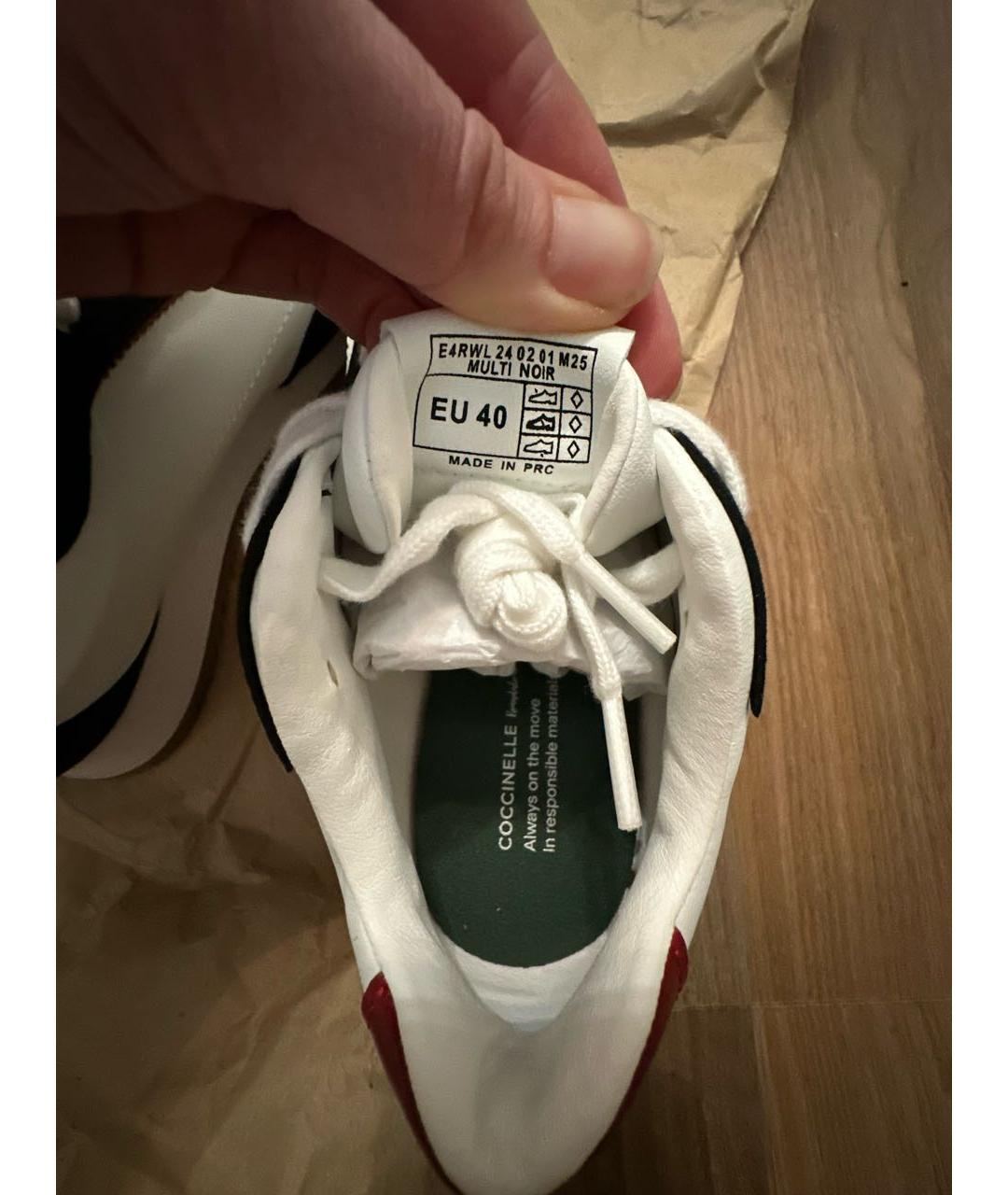 COCCINELLE Белые кеды, фото 7