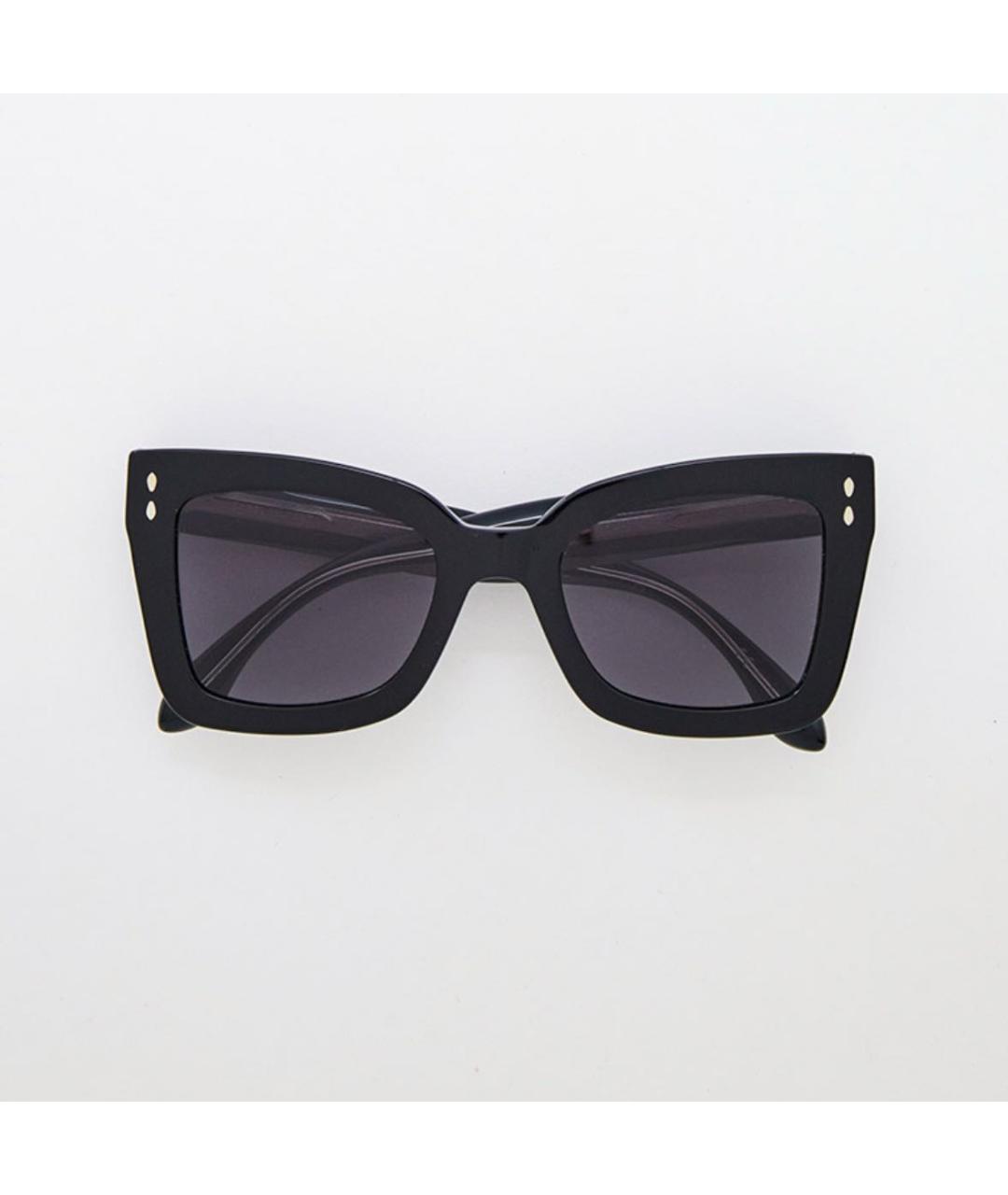 ISABEL MARANT Черные пластиковые солнцезащитные очки, фото 9