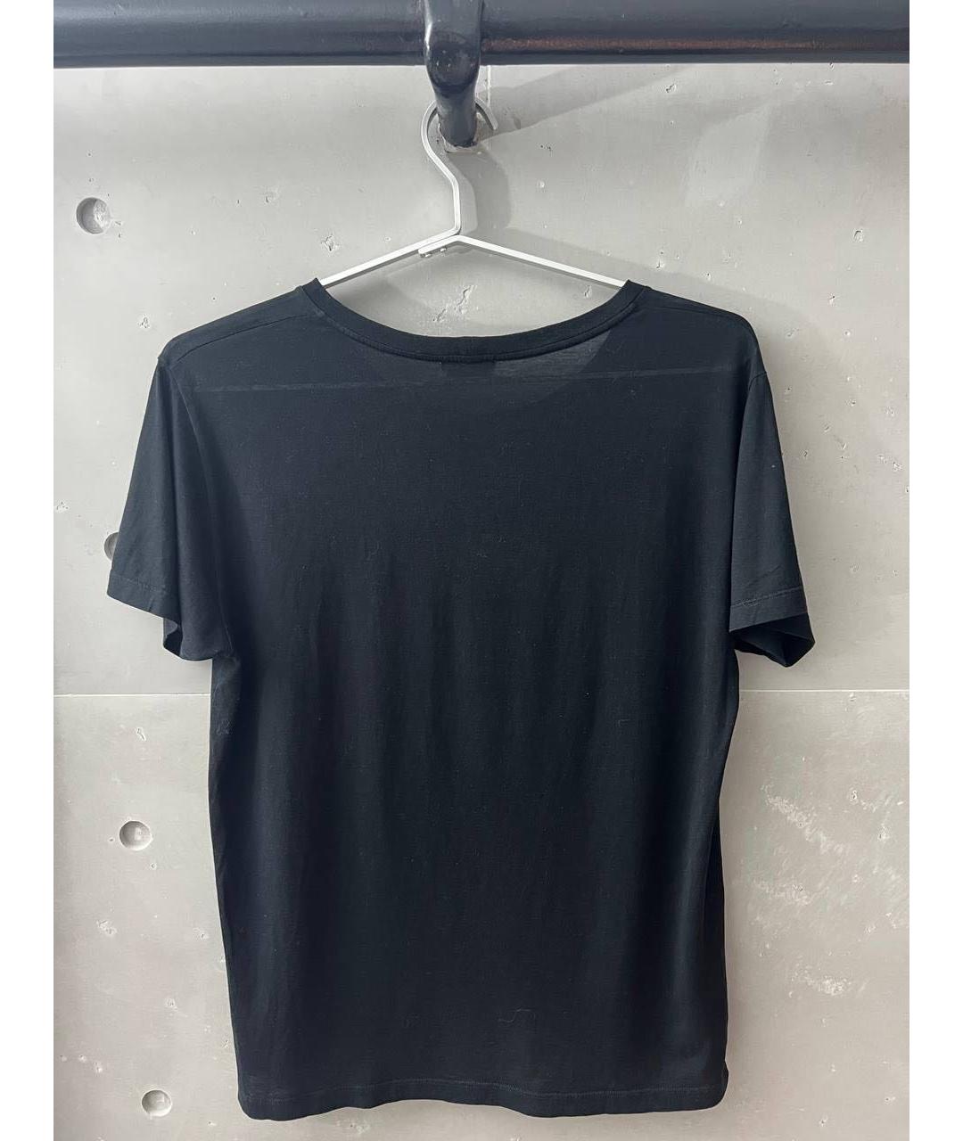 SAINT LAURENT Черная футболка, фото 2
